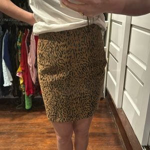 VTG Suede Leopard Print Mini